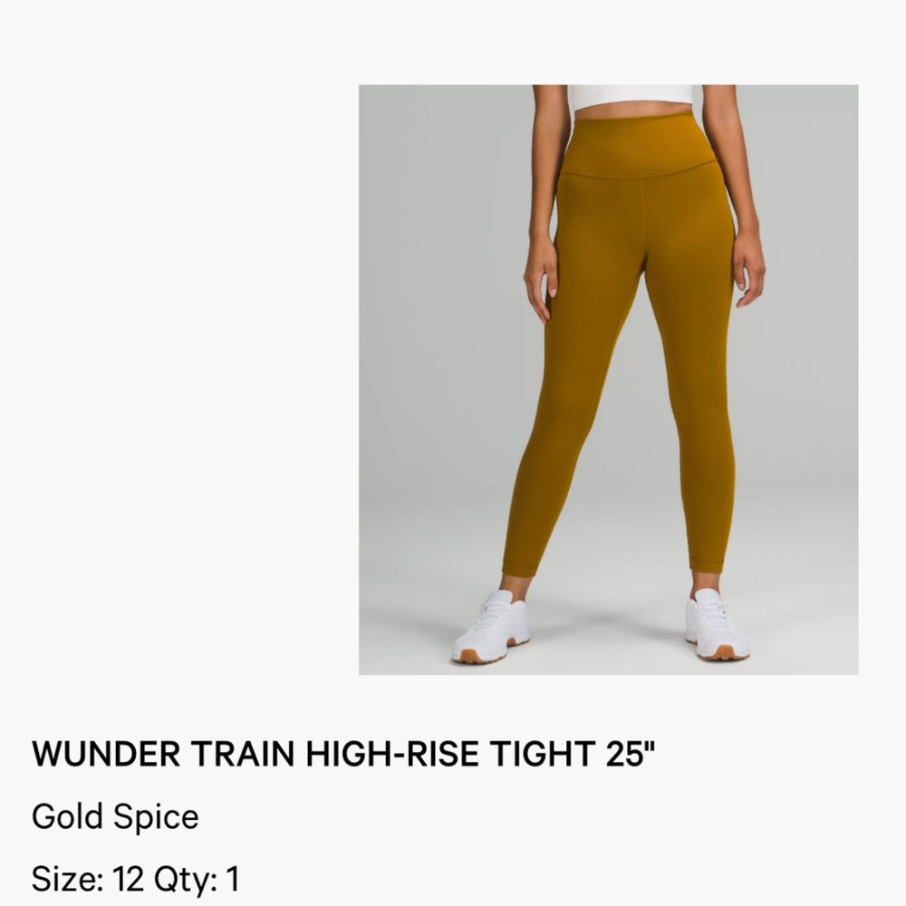 Lululemon Cropped leggings in the color spice